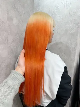 セミロング カラー 💕ブリーチ/ヘアメ 🎀YUUKAのヘアスタイル