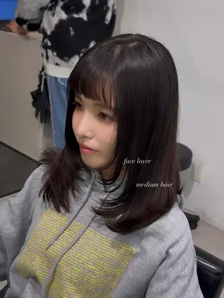 ミディアム Miku❇️ フェイスレイヤーのヘアスタイル