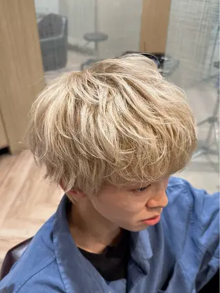 メンズ メンズ特化/フェザー /パーマ/伊勢元のヘアスタイル