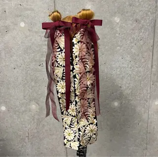 ミディアム ヘアアレンジ ねいるとあいの店キュプレ橘通店所属・harua キュプレ/アイリストのマツエク・マツパデザイン