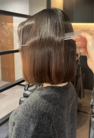 ショート レイヤーカット/韓国 /艶髪/ダブルカラーのヘアスタイル