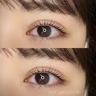 マツエク・マツパ カットスタジオピエロ所属・若江岩田マツエク SUNのマツエク・マツパデザイン