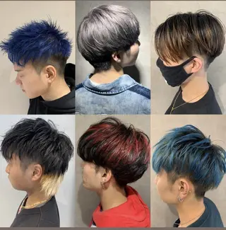 ショート カラー メンズ Selene hair OSAKAのヘアスタイル