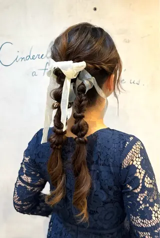 セミロング ヘアアレンジ hair room HARU所属・伊藤 栄子のヘアスタイル