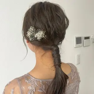 セミロング カラー ヘアアレンジ 🇰🇷韓国ｽﾀｲﾙ ﾚｲﾔｰ/ayanaのヘアスタイル