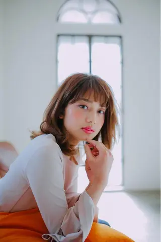 セミロング 【デザイナー】田中 美生のヘアスタイル