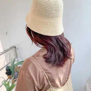 ミディアム カラー 中屋恵美🎨 Designカラーのヘアスタイル