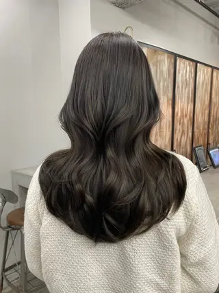 ロング カラー Ameri 新宿所属・新宿/透明感カラー/ 髪質改善/桜良のヘアスタイル