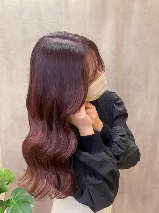 ロング カラー 大口 楓のヘアスタイル