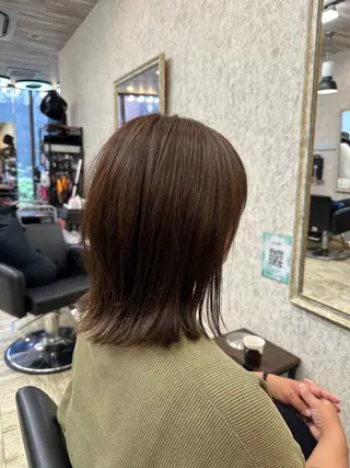 ミディアム 町田/透け感/透明感 Shibuのヘアスタイル