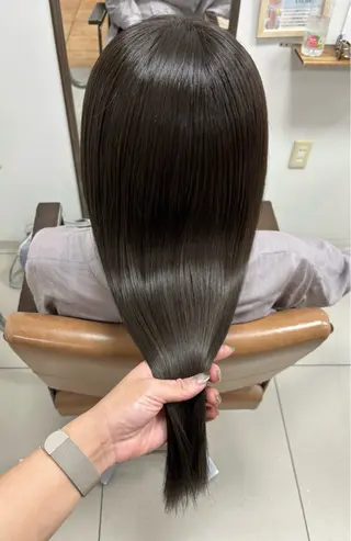 セミロング カラー 頭皮×髪質改善 透明感カラー💎中村のヘアスタイル