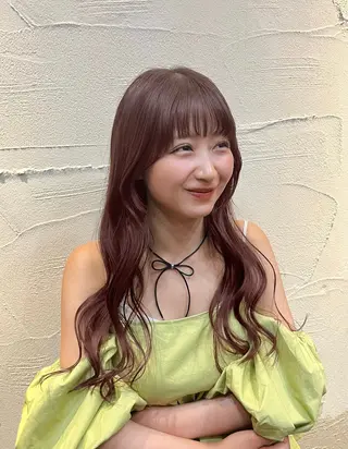 ロング カラー 顔まわり/オフィス カラー/青栁優🔆のヘアスタイル