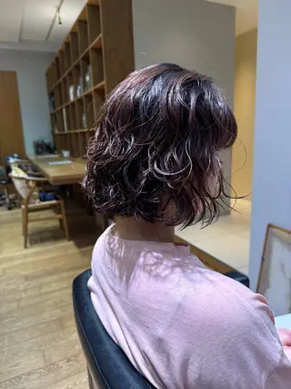 ショート パーマ ボブ/ショート 吉田竣のヘアスタイル