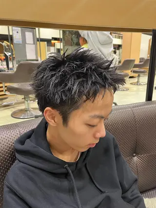 ショート シャドウパーマ/メン ズカット/だいじゅのヘアスタイル