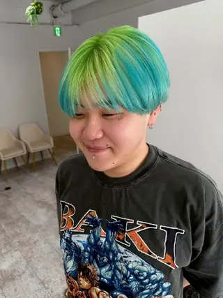 メンズ カラー piLLon 心斎橋のヘアスタイル