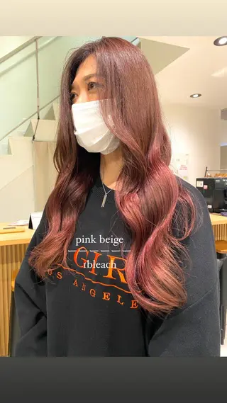 ミディアム カラー THE ESCALA 町田所属・町田縮毛矯正/ 髪質改善/美髪特化のヘアスタイル