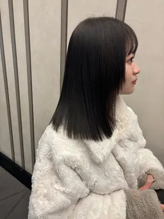 セミロング カラー 『ハイトーン特化』✨ 音喜多優也のヘアスタイル