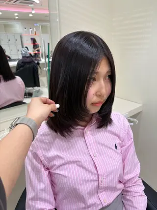 ミディアム カラー ヘアアレンジ 💟RINNA 艶カラー💟のヘアスタイル