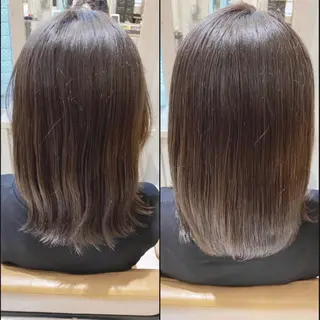 ミディアム オオネザワ ユカのヘアスタイル