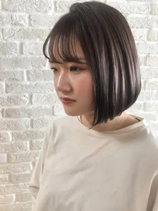ミディアム カラー hair salon Ranun髪質改善のヘアスタイル