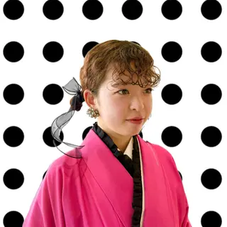 ミディアム パーマ hollo原宿所属・パーマ/ハイトーン 🎀Rumiのヘアスタイル