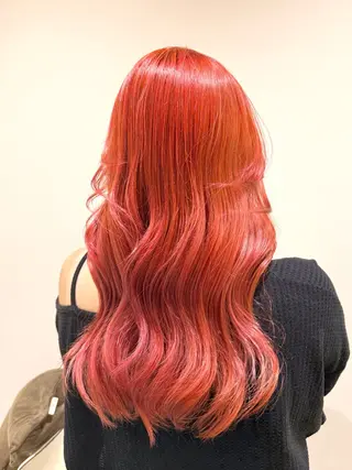 ロング レイヤー✂️ ハイトーン💖モテ髪のヘアスタイル