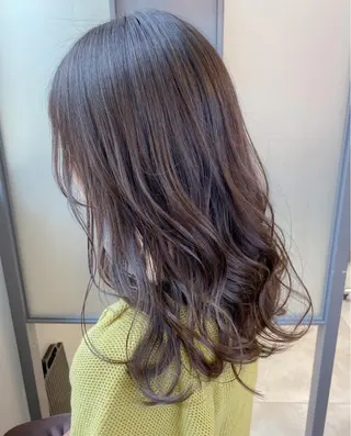 セミロング カラー SALOWIN神戸三宮East店所属・【透明感、艶髪】西村 有司のヘアスタイル