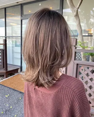 ミディアム カラー デザインカラー🌈 高木リョウのヘアスタイル