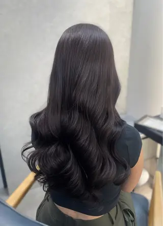 ロング カラー パーマ 韓国ヘア/韓国風 パーマ/kazueのヘアスタイル