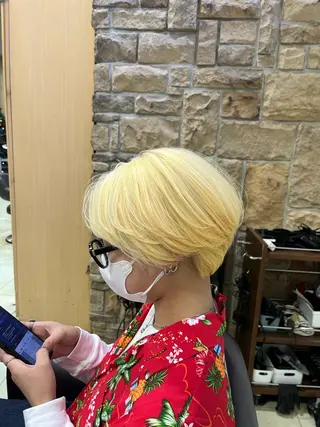 ショート カラー だいじゅ/パーマ/ メンズカット/カラーのヘアスタイル