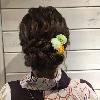 ロング ヘアアレンジ 野崎 ひかりのヘアスタイル