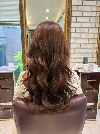 ロング コテ巻き風パーマ🫧 麻尋のヘアスタイル