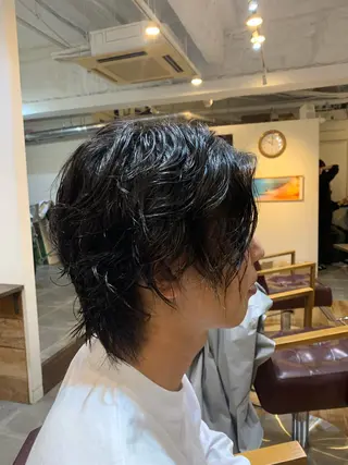 ショート CECIL hair なんば店所属・メンズパーマ 艶髪☆店長☆有馬のヘアスタイル