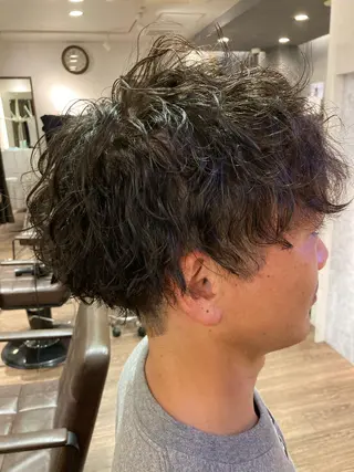 カラー パーマ 橋本 和弥のヘアスタイル