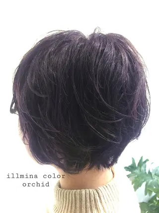 ショート 似合わせカラー✨人気 荻窪🌈川端風子のヘアスタイル