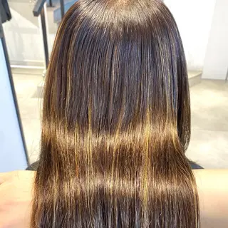 ロング 酸性ストレート・ メンズ  三原 楊子のヘアスタイル