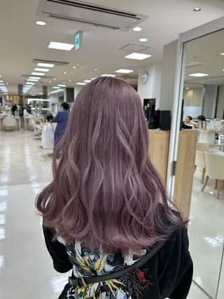 カラー 💜暖色系カラー/ ブリーチカラー💜のヘアスタイル