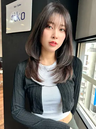 ロング カラー SALOWIN吉祥寺suite店所属・似合わせレイヤー 🇰🇷荒木洋文のヘアスタイル
