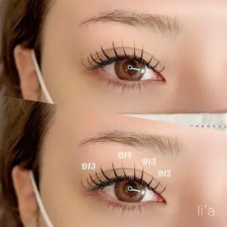 マツエク・マツパ li'a所属・li' aのマツエク・マツパデザイン