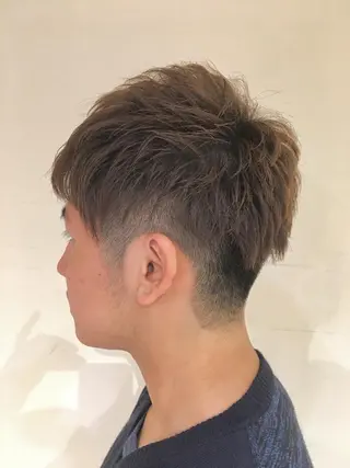 ミディアム カラー パーマ さかい なつみのヘアスタイル