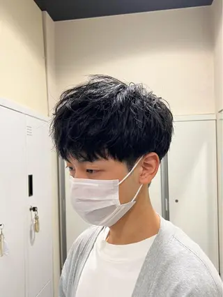 ショート メンズ 茅ヶ崎パーマ特化/ スパイラル/ハルキのヘアスタイル