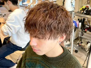 ショート パーマ メンズ パーマ/フェード🔥 佐々木波人のヘアスタイル