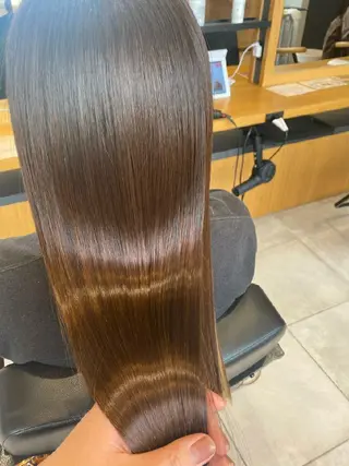 セミロング カラー 曲がるレイヤーカット モテカラー/SYUNのヘアスタイル