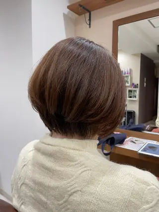 カラー 巻けるケア縮毛矯正✨ ケアカラー✨山下のヘアスタイル