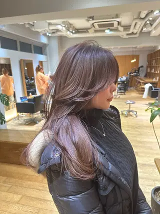 ロング カラー 似合わせカット /パーマ岡本淳平のヘアスタイル