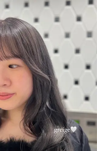 ロング カラー ヘアアレンジ コテ巻き風パーマ 銀座RINOSEのヘアスタイル