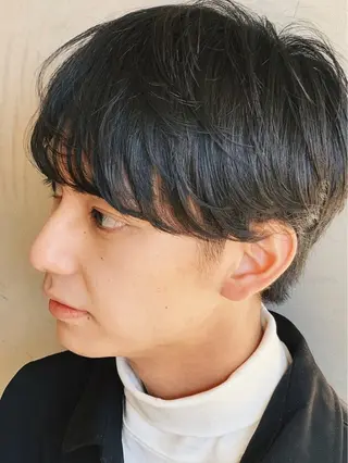 メンズ 赤木蓮/メンズ特化 パーマ/ハイトーンのヘアスタイル