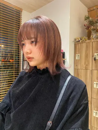 ミディアム カラー パーマ指名No1 /namiのヘアスタイル