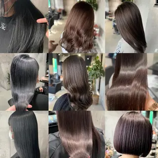 セミロング カラー mimiiy梅田 中崎町ハイトーンのヘアスタイル