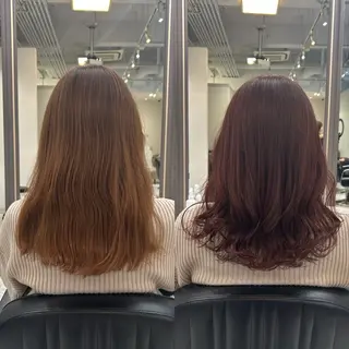 セミロング カラー ⠀ 那月のヘアスタイル